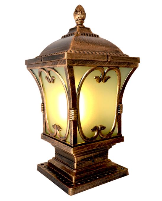 Vanjska dekoracija europske klasične solarne lampe vodila je vrtovno svjetlo