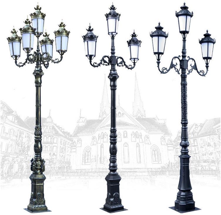 Durable Victoria Garden cast aluminium LED road lamp post, high quality outdoor lamp post